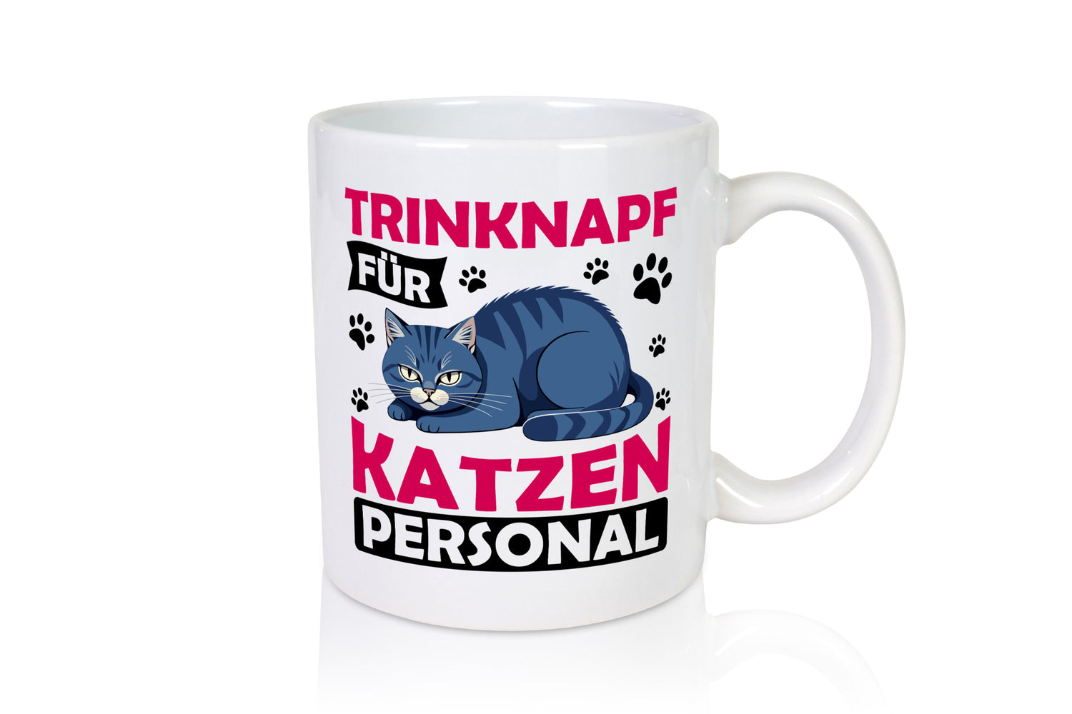 Katzen Personal | Katzenbesitzer Tasse Katze Humor vl10 lustig Tierliebhaber
