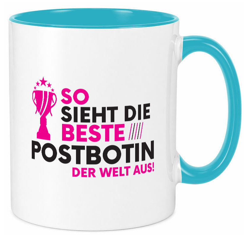 Die Weltbeste Postbotin | Beruf Post Briefträger Geschenkidee Arbeit Kollegen Tasse