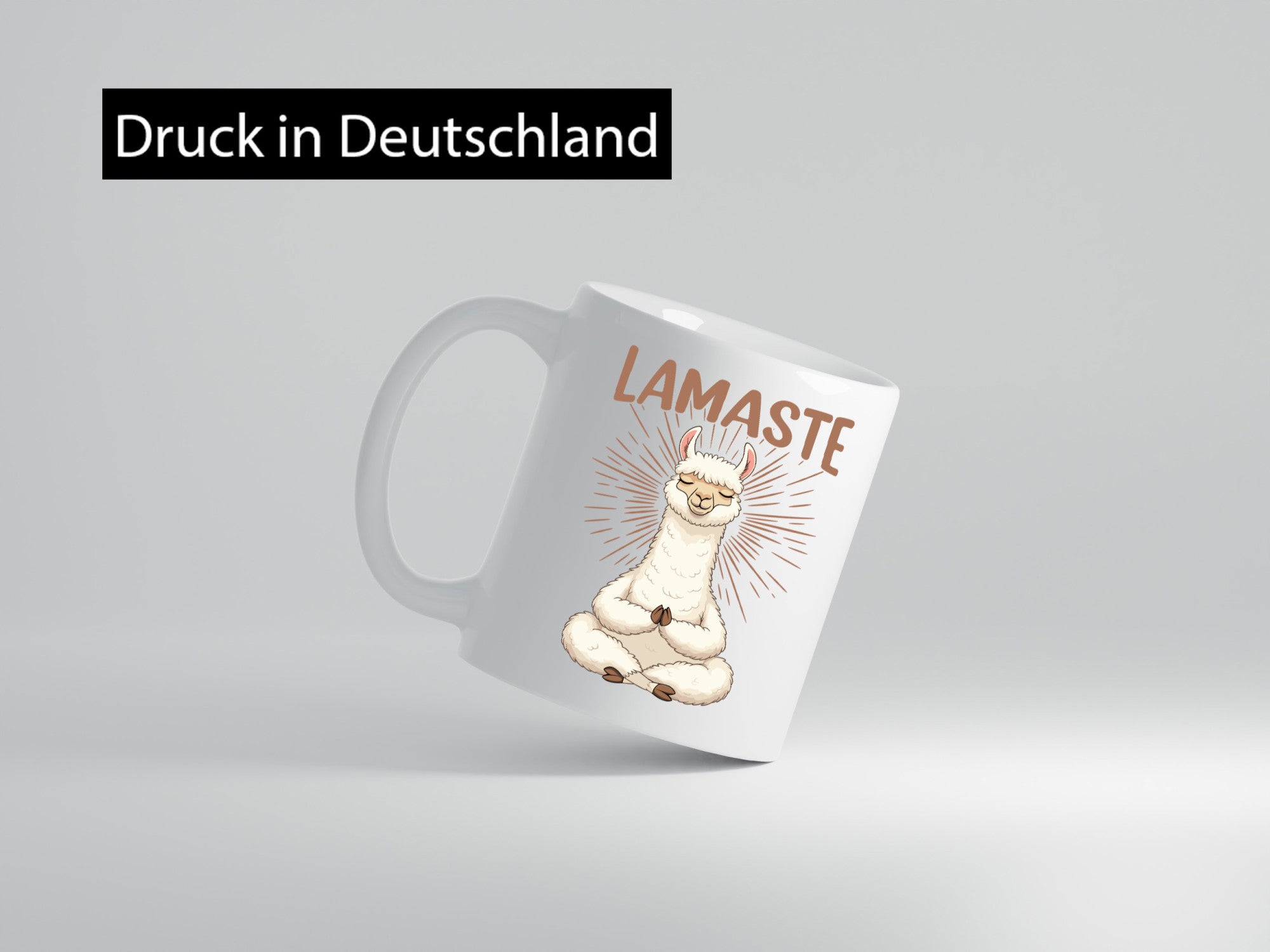 Lamaste | Lama Namaste lustiger Spruch Geschenk Humor Geschenkidee Tasse
