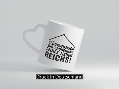 Neue Wohnung | Hausbesitzer Tasse Umzug Eigenheim Humor Geschenkidee