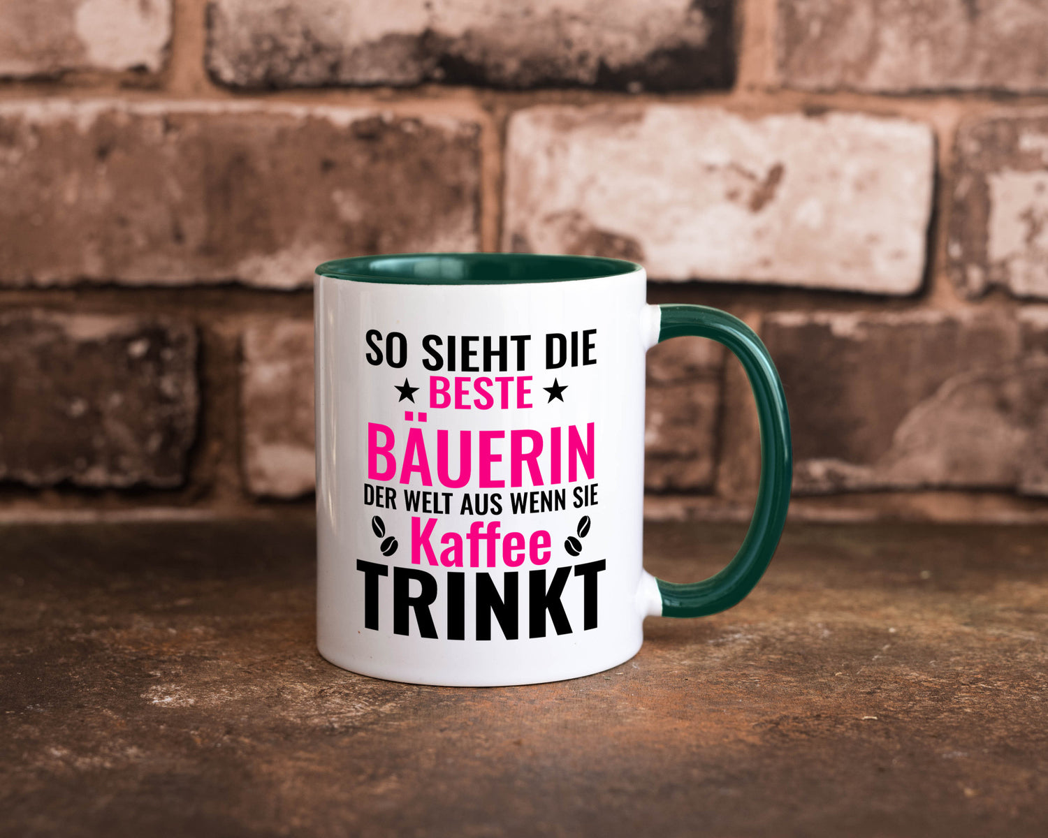 Kaffee trinkt: Bäuerin | Bauernhof Landwirtschaft Geschenk Humor Geschenkidee