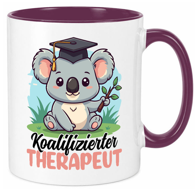 Koalifizierter Therapeut | Psychotherapie Therapie Humor Geschenkidee Tasse