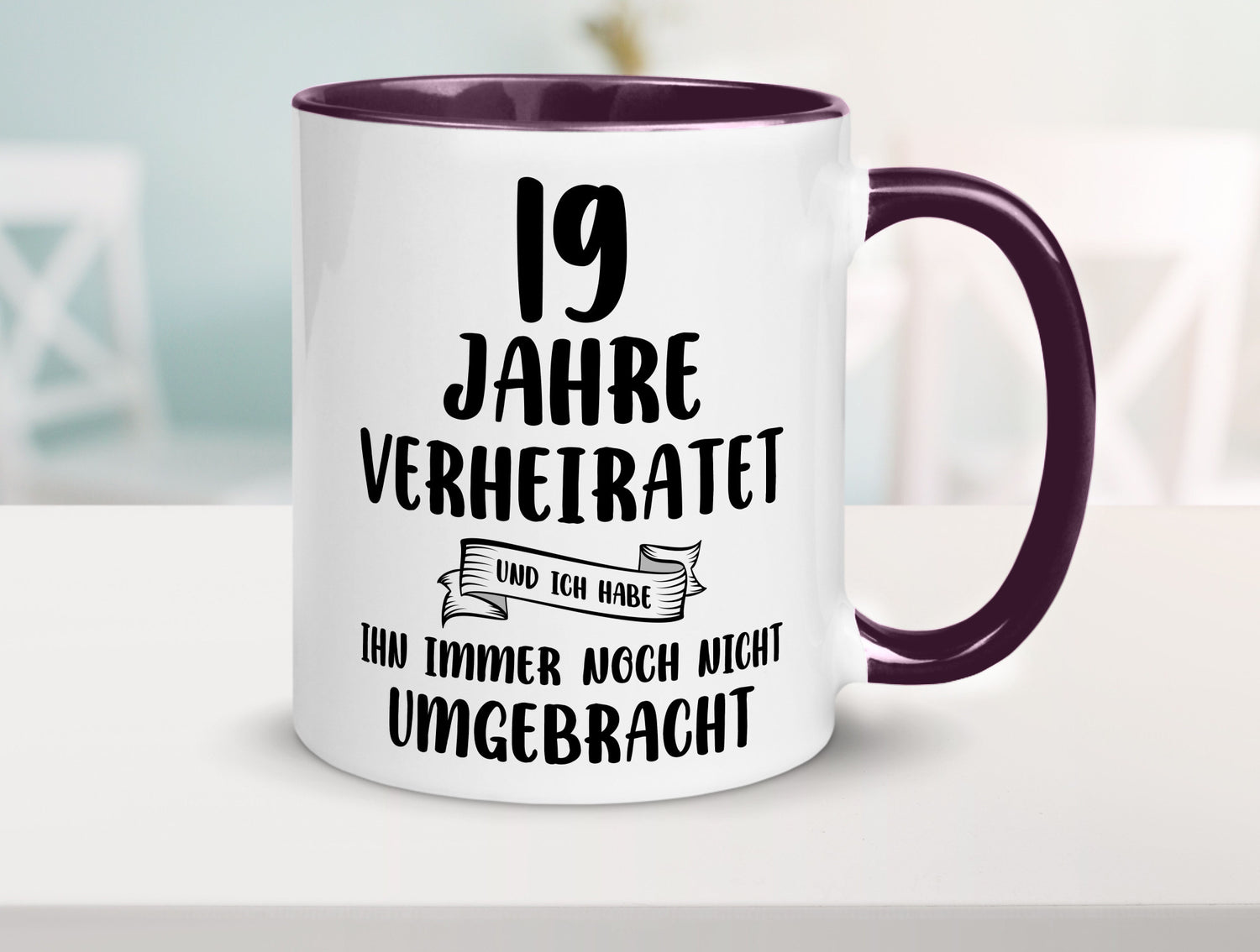 19 Jahre Verheiratet, immer noch am Leben! lustig Humor Geschenkidee Geschenk