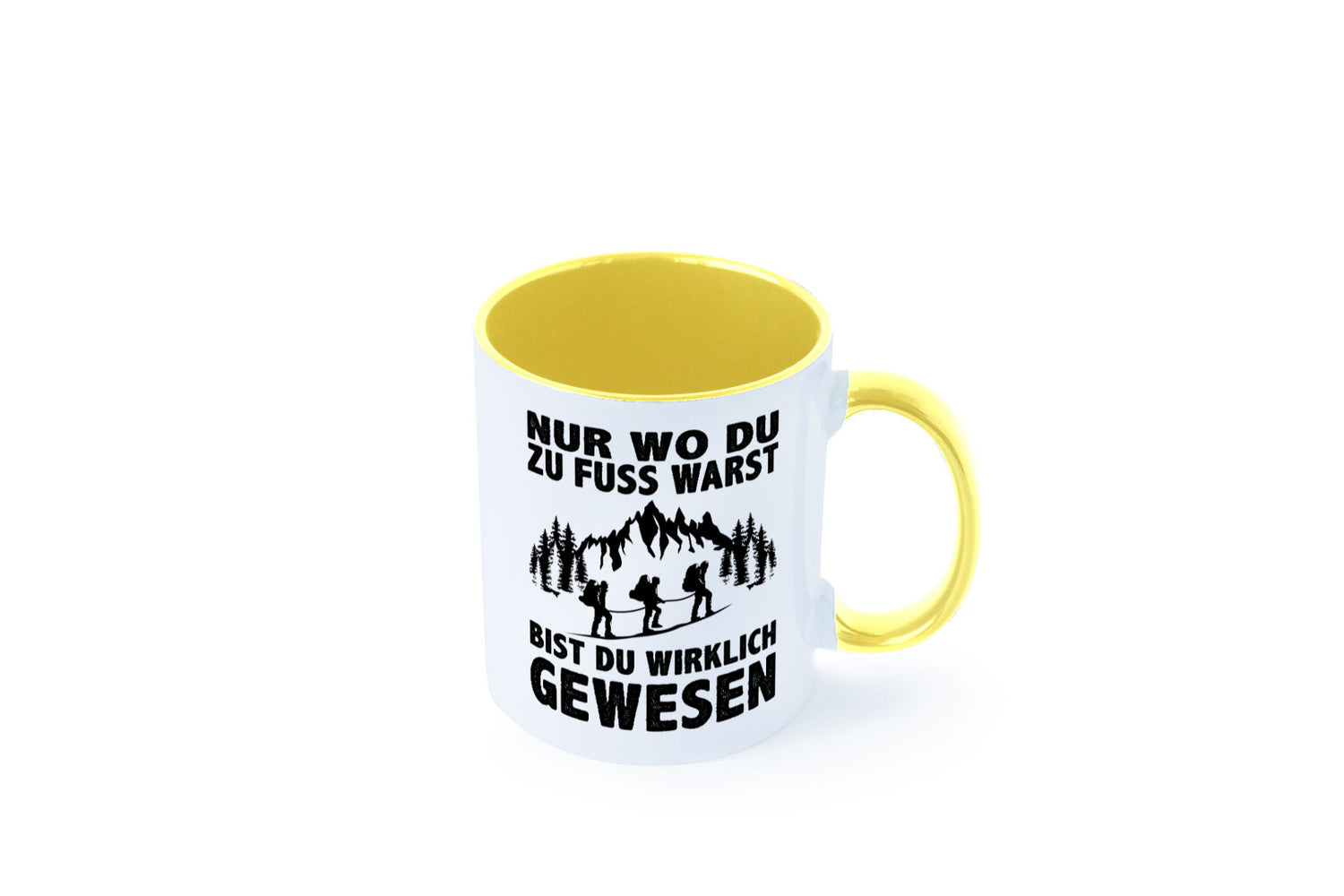 Wo du zu Fuss warst, bist gewesen | Wanderer Berge lustiger Spruch Geschenk