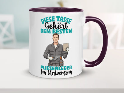 Im Universum: Fliesenleger | Fliesenlegen Bau Geschenk Humor Geschenkidee