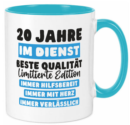 20 Jahre im Dienst | Jubiläum Arbeit v6 Geschenk Kollegen Büro lustiger Spruch
