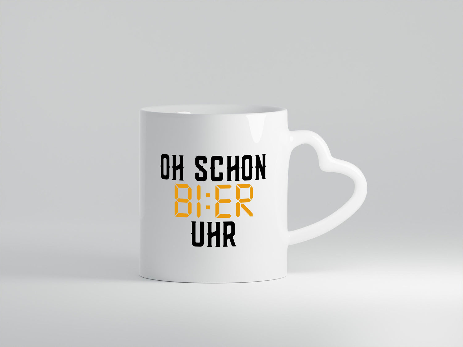 Oh schon Bier Uhr | Biertrinker Party Feiern Pils Humor Geschenkidee Tasse