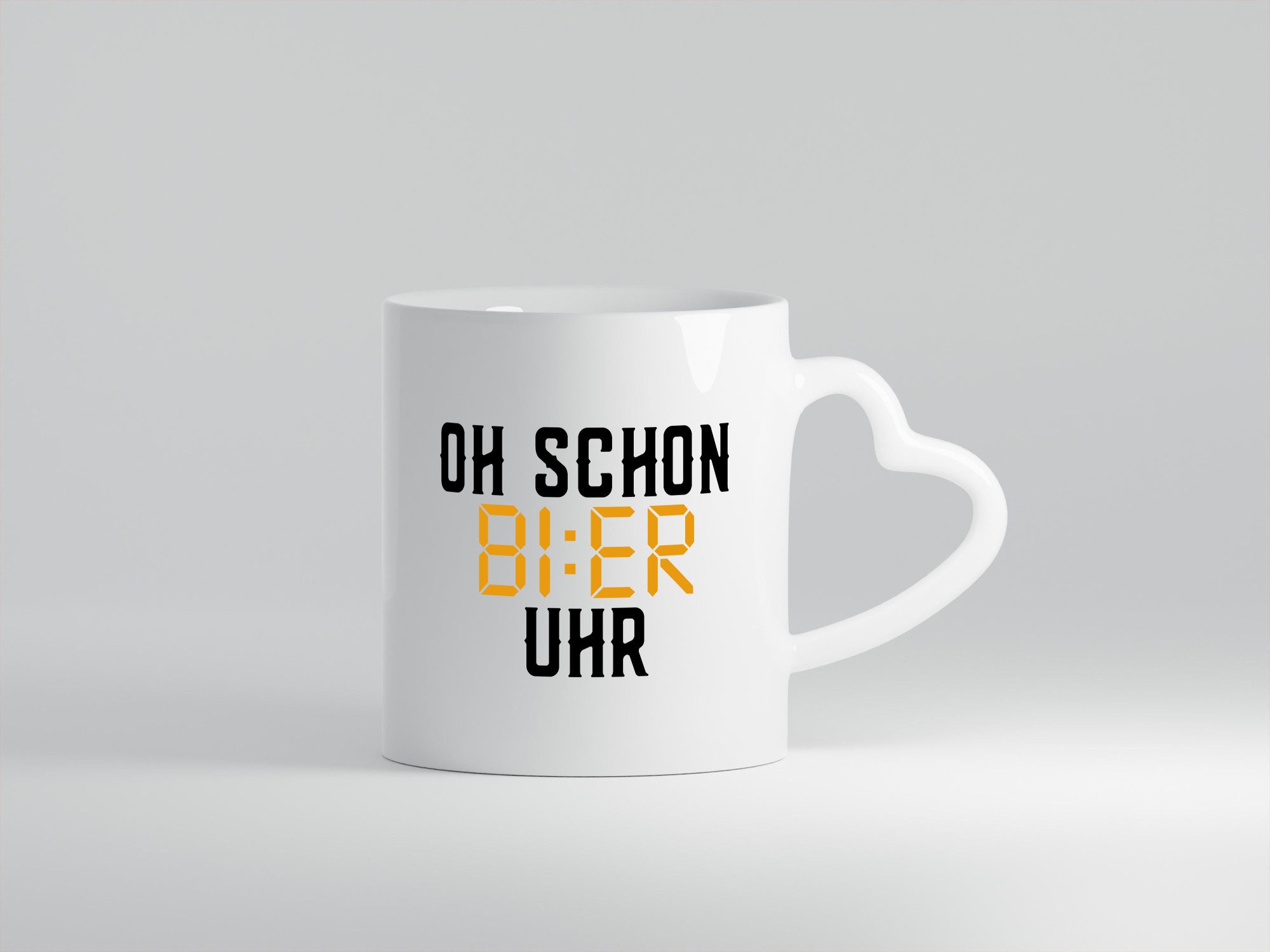 Oh schon Bier Uhr | Biertrinker Party Feiern Pils Humor Geschenkidee Tasse