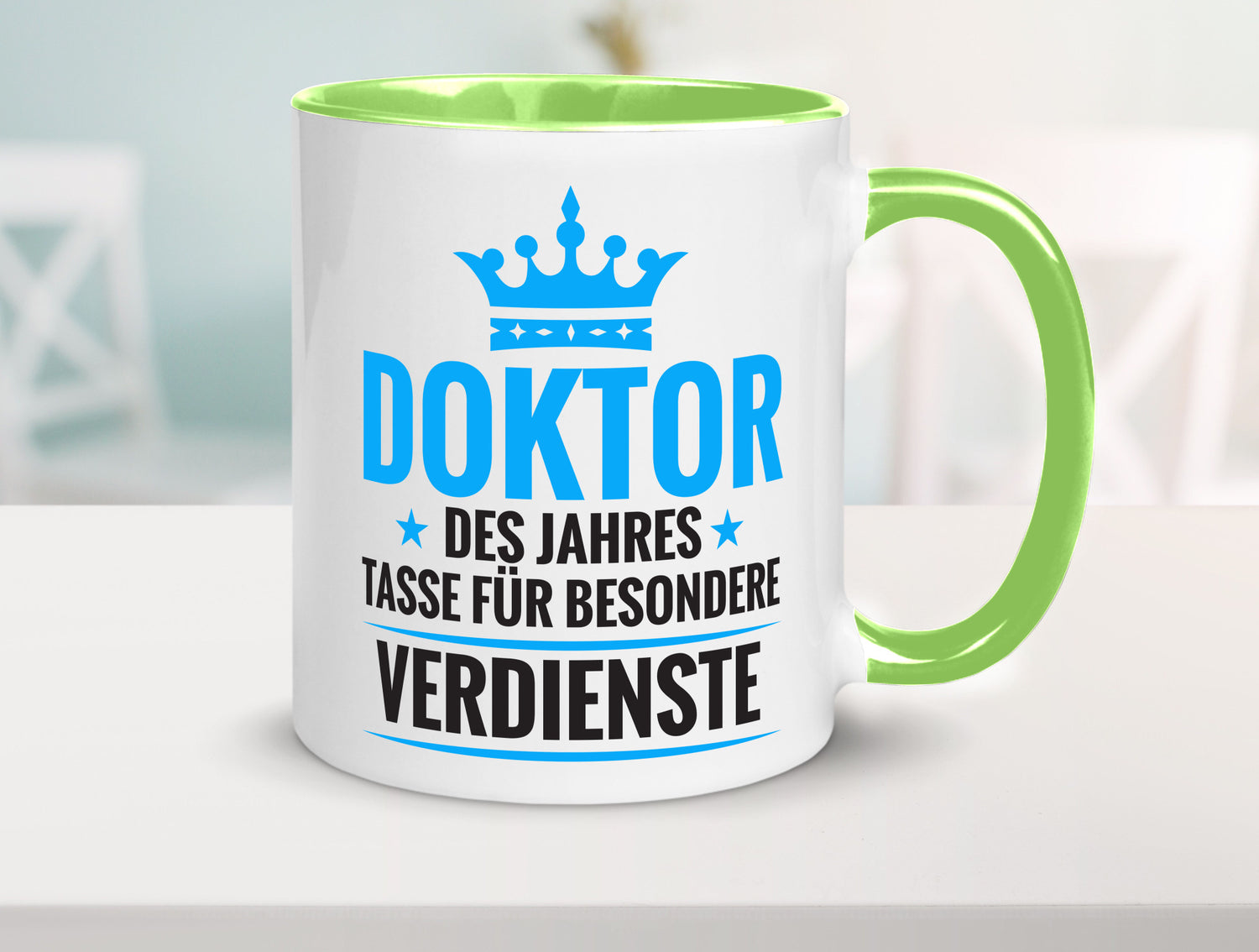 Besonderer Verdienst: Doktor | Doktorand Doktortitel Humor Geschenkidee Tasse