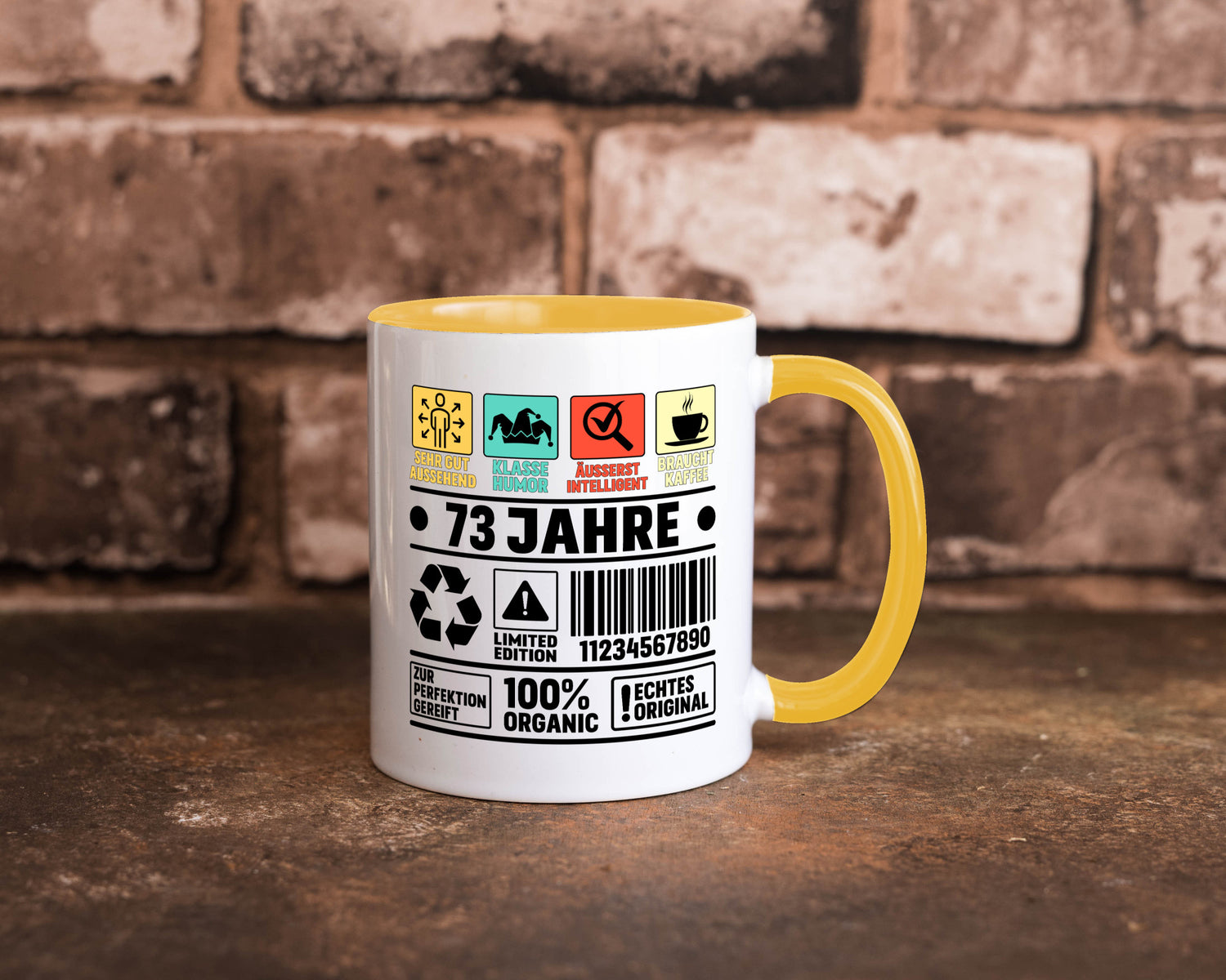73. Geburtstag | 73 Jahre Humor Limited Edition Geschenkidee Tasse
