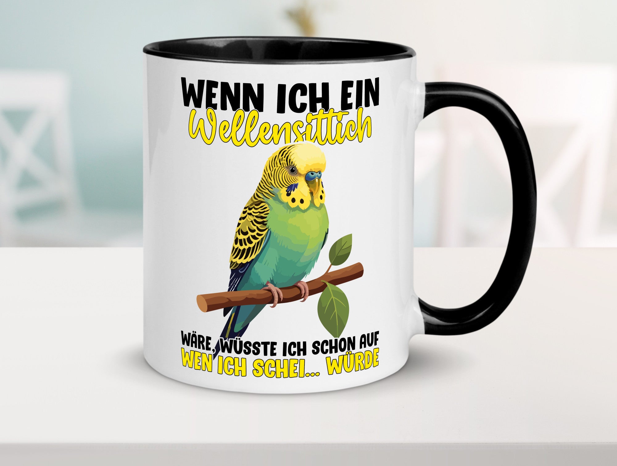 Wellensittich | Vogelbesitzer Humor Geschenkidee Tasse