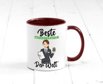 Beste Steuerberaterin | Steuer Beratung v2 Geschenkidee Humor Tasse
