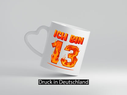13. Geburtstag | 13 Jahre Drache lustiger Spruch Geschenk Geschenkidee Tasse