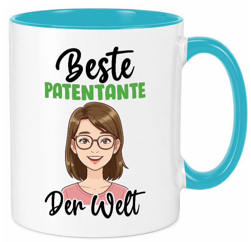 Beste Patentante | Tante lustiger Spruch Geschenk Humor Geschenkidee Tasse