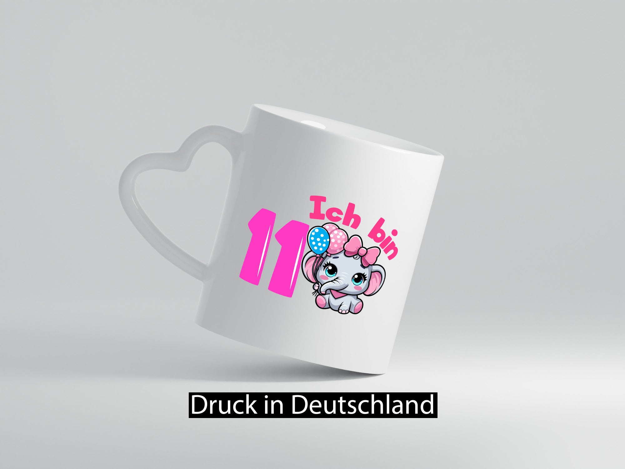 11. Geburtstag | 11 Jahre Elefant Mädchen lustig Geschenkidee Geschenk Tasse