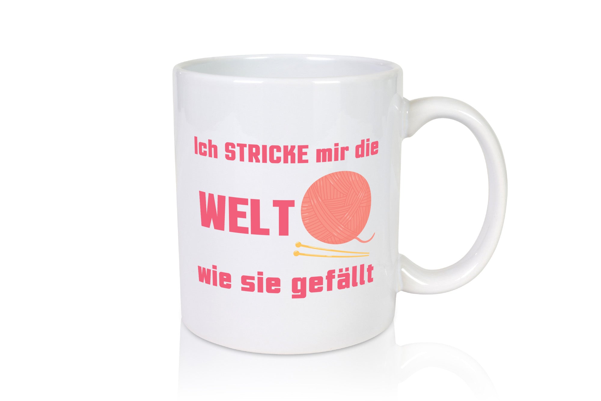 Ich stricke mir die welt wie sie gefällt | Häkeln lustiger Spruch Geschenk