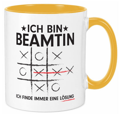 Lösung finden: Beamtin | Verbeamtung Dienst v2 lustiger Spruch Geschenk Humor Tasse