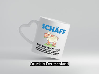 Chef | Arbeitgeber Boss Wortspiel Humor Arbeit Kollegen Büro Geschenkidee Tasse