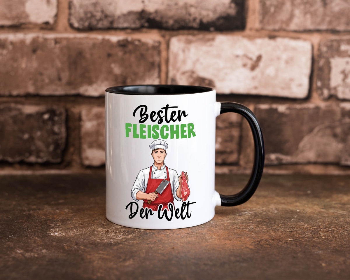 Bester Fleischer | Schlachterei v2 Geschenk Humor Geschenkidee lustiger Spruch Tasse