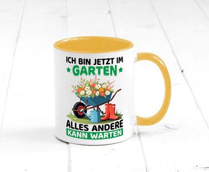 Im Garten alles andere kann warten | Gärtner Gartenarbeit Geschenk Arbeit