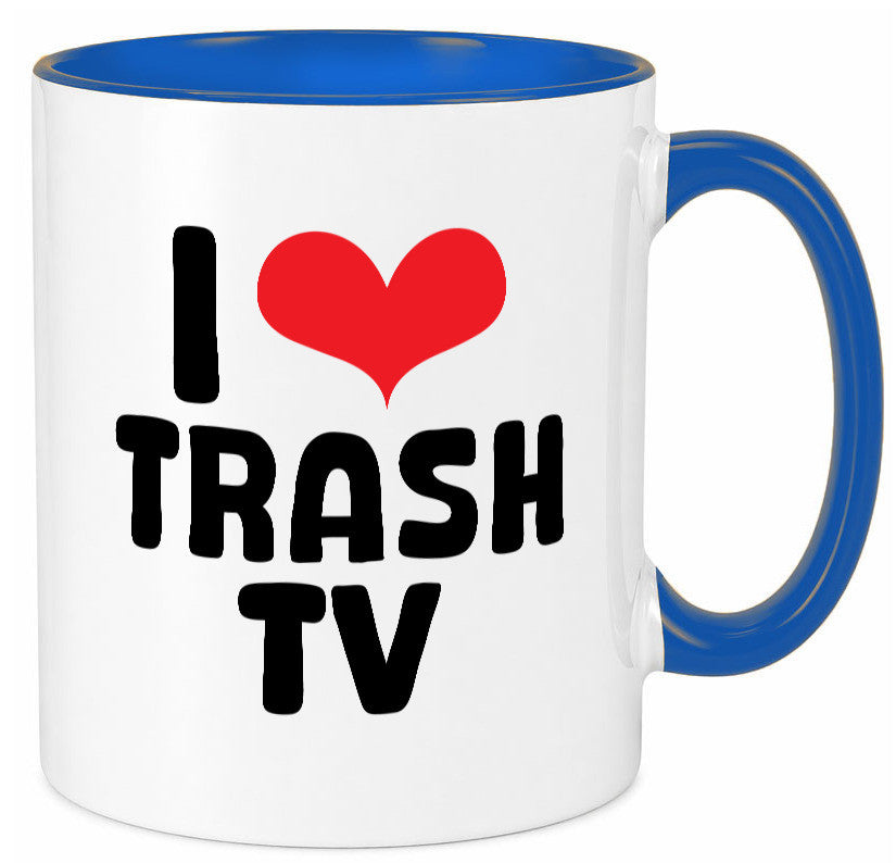 I love Trash TV | v2 lustig Humor Geschenkidee Geschenk Tasse