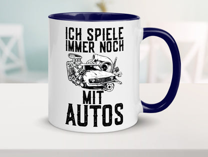 Spiele noch mit Autos | Werkstatt Werkzeug Mechaniker lustiger Spruch Geschenk