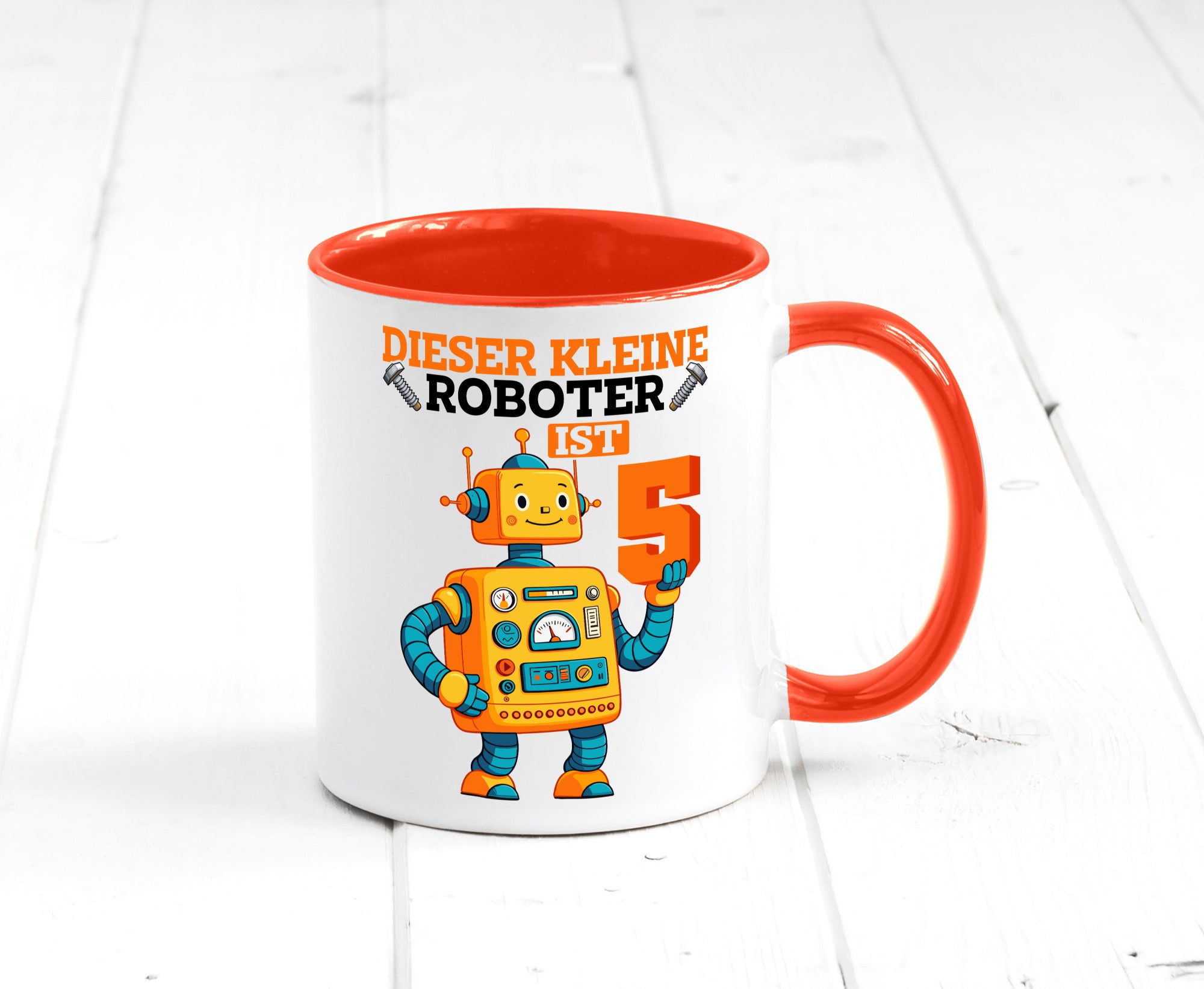 5. Geburtstag | 5 Jahre Roboter Junge lustiger Spruch Geschenk Geschenkidee