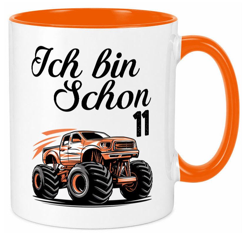 11. Geburtstag | Monster truck 11 Jahre lustiger Spruch Geschenk Geschenkidee