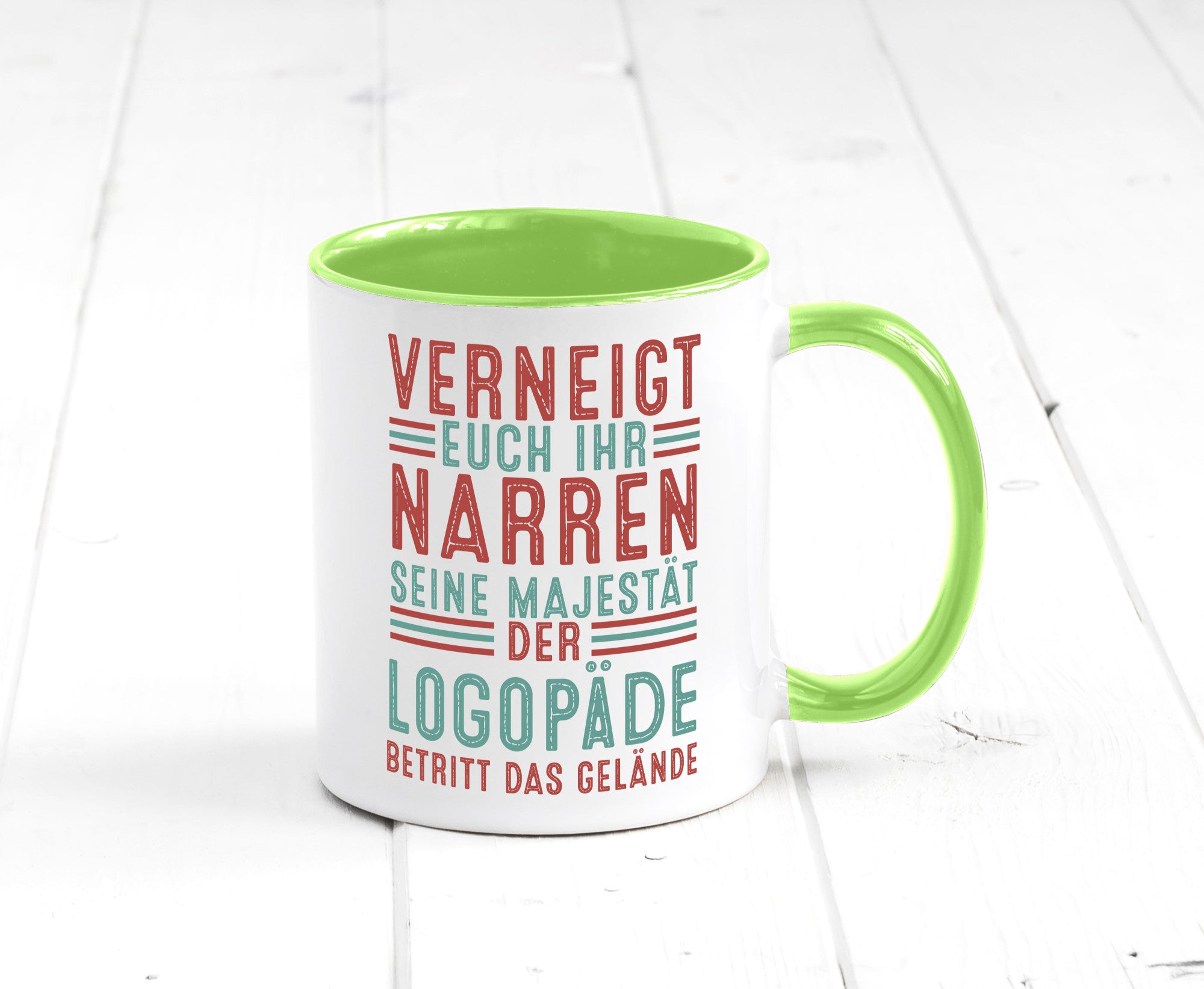 Verneigt euch: Logopäde | Sprachtherapie Geschenkidee Humor Tasse
