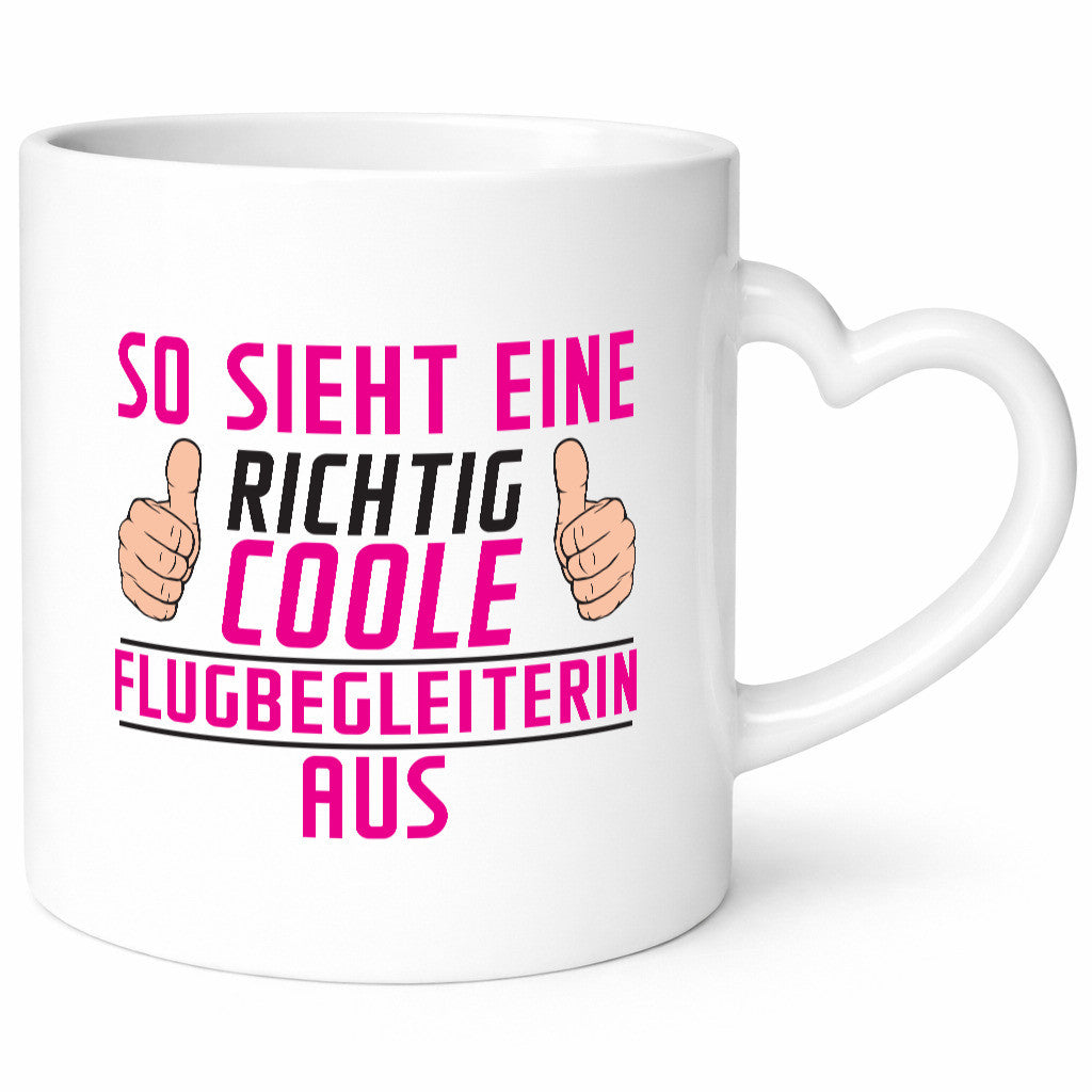 Richtig Coole Flugbegleiterin | Stewardess Flughafen lustiger Spruch Geschenk