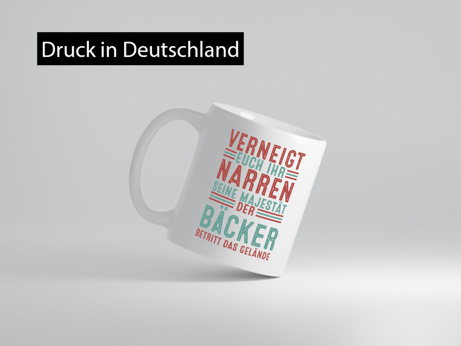Verneigt euch: Bäcker | Bäckerei Backen Konditor v2 Geschenkidee Humor Tasse