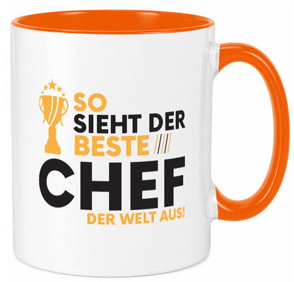 Der Weltbeste Chef | Führungskraft Vorgesetzter lustig Arbeit Kollegen Büro Tasse