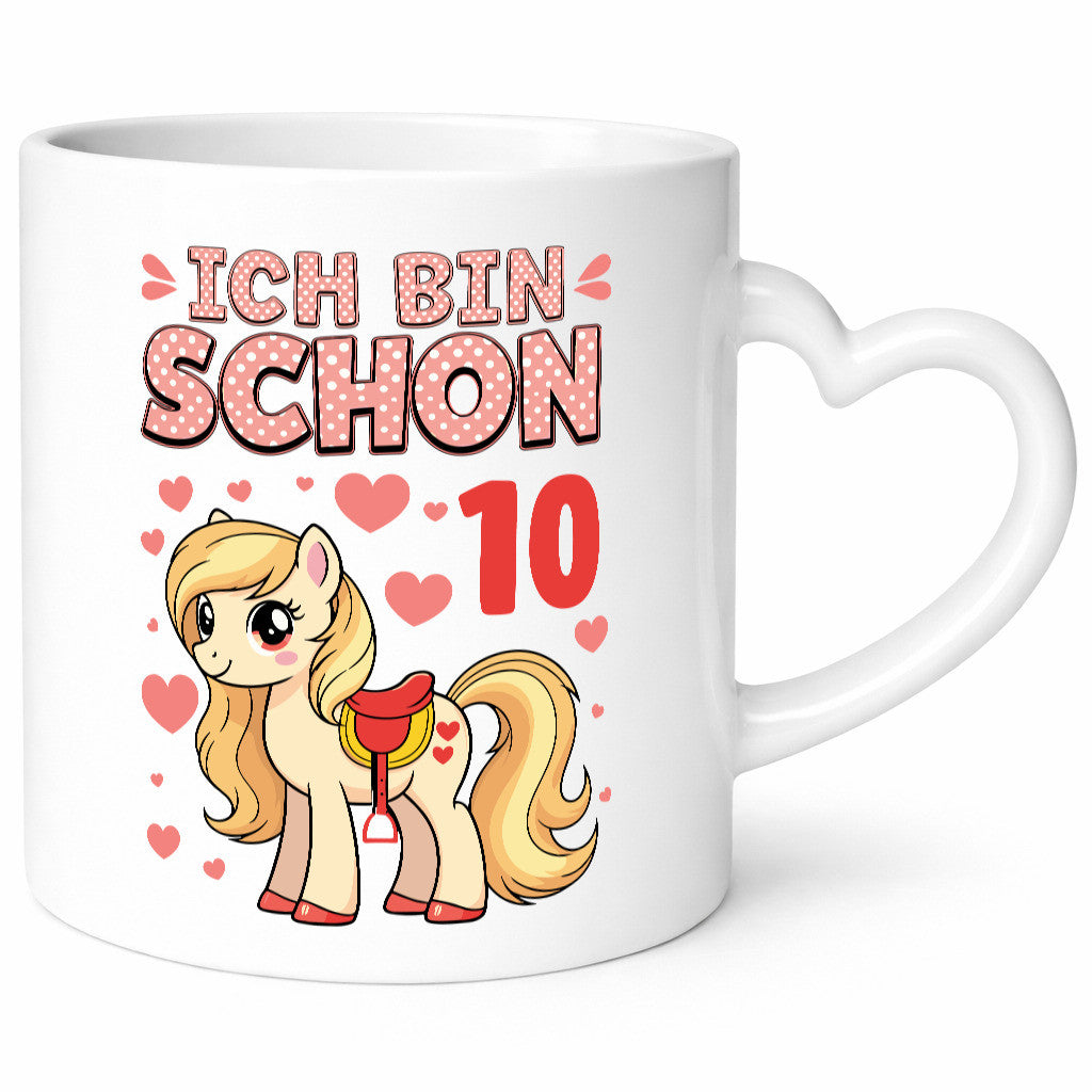10. Geburtstag | 10 Jahre Mädchen Reiten Pony Geschenk Geschenkidee lustiger