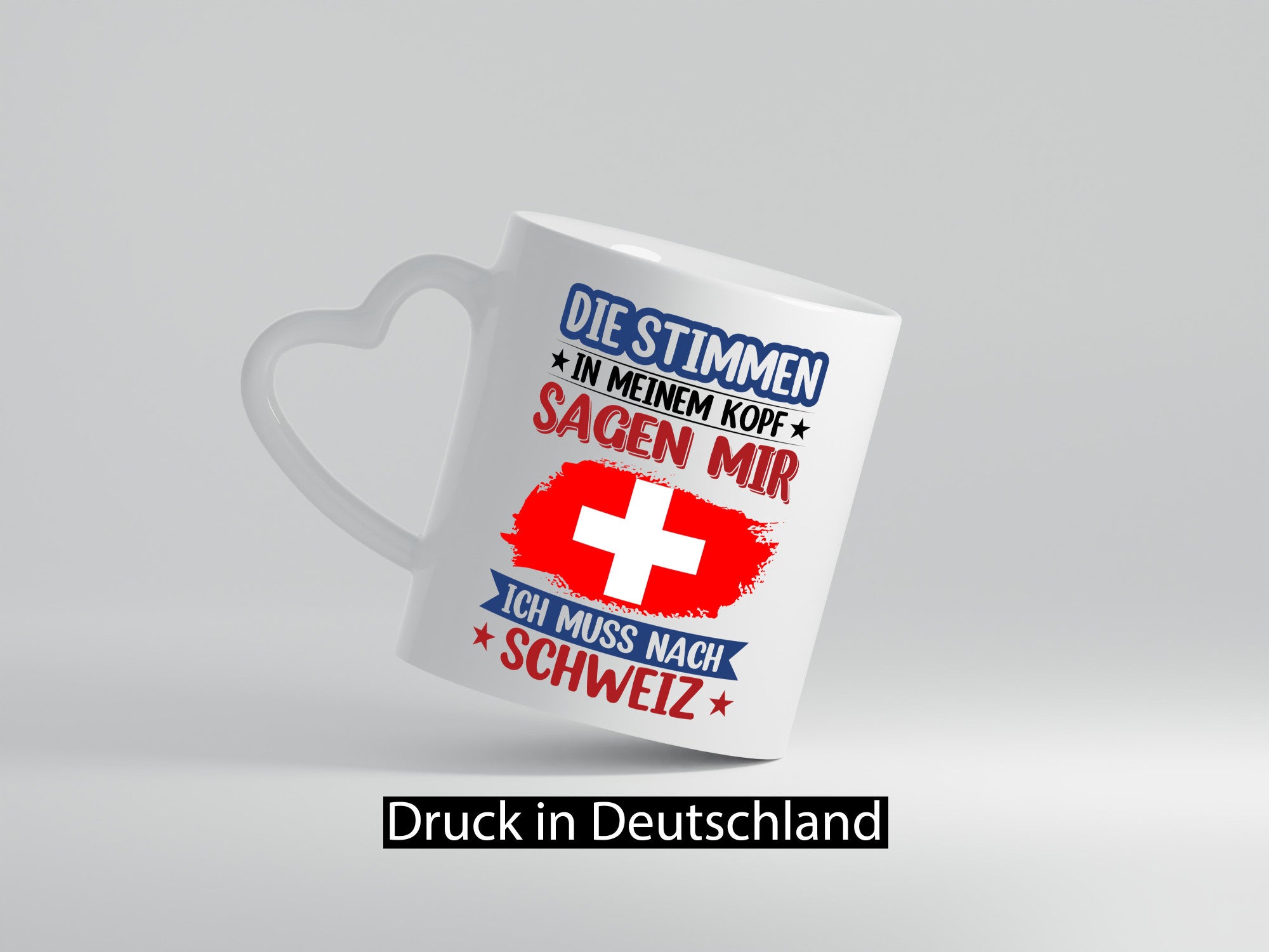 Schweiz | Urlaub Stimmen in meinem Kopf Traumland v2 lustig Humor Geschenkidee