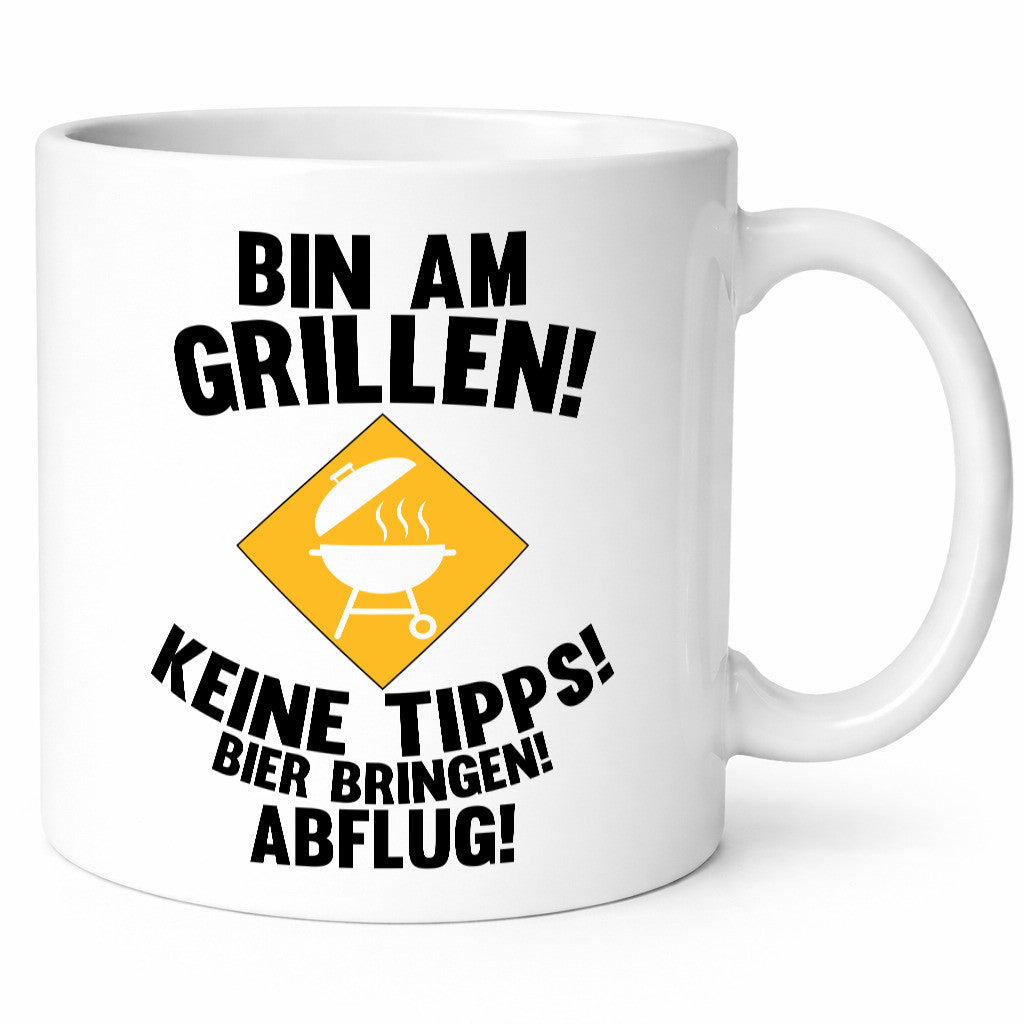 Bin am Grillen | Bier bringen und Abflug Grillmeister Geschenk Humor