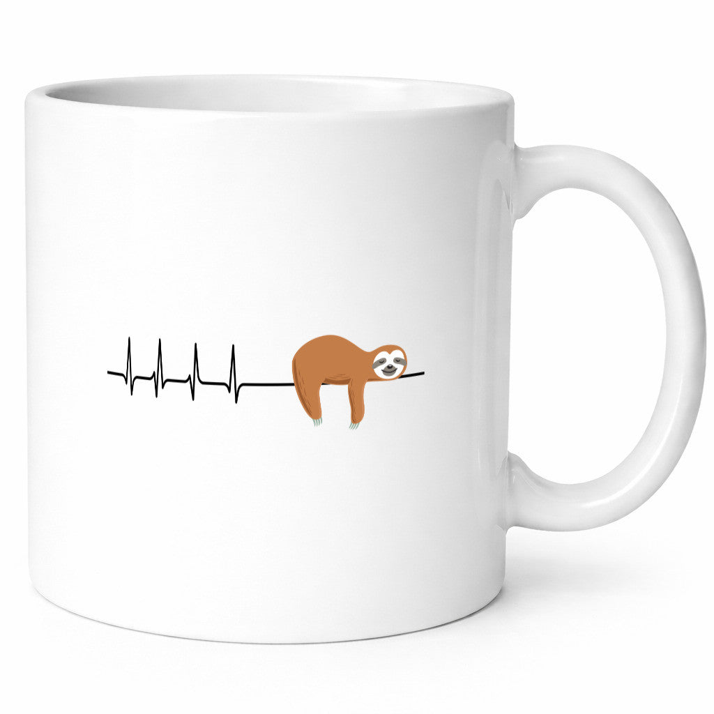 Herzschlag Faultier | Faulheit Morgenmuffel faul Humor Tierliebhaber