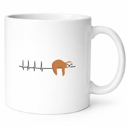 Herzschlag Faultier | Faulheit Morgenmuffel faul Humor Tierliebhaber