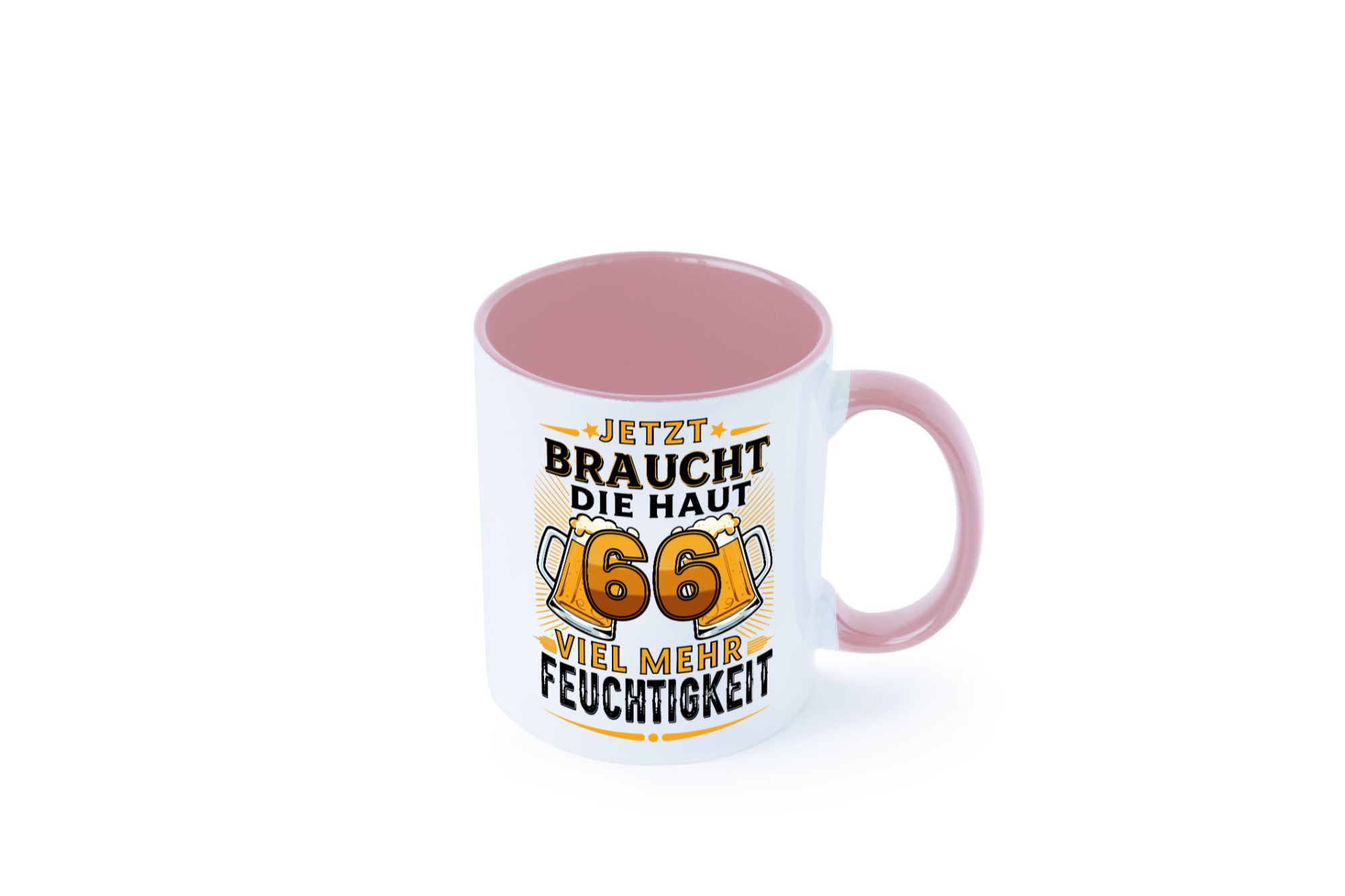 66 braucht die haut mehr Feuchtigkeit | 66. Geburtstag Humor Geschenkidee Tasse