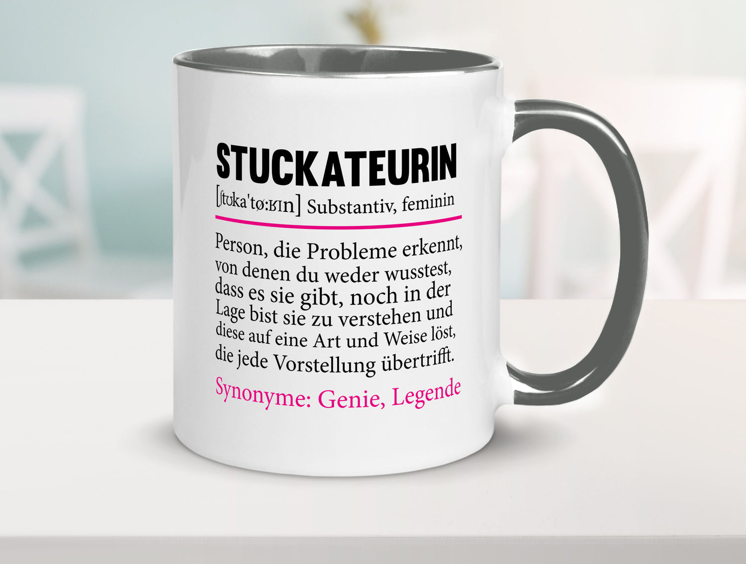 Stuckateurin | Innenausbau Beruf Humor Spruch Arbeit Kollegen Büro Geschenkidee