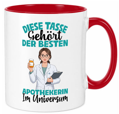 Im Universum: Apothekerin | Apotheke Pharmazie lustiger Spruch Geschenk Humor