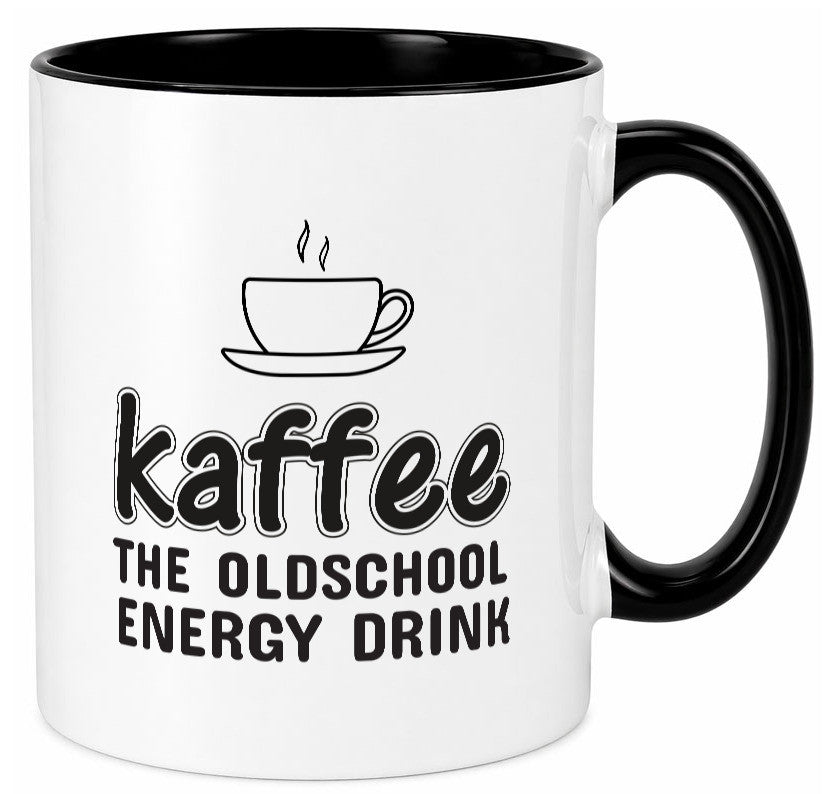 Oldschool Kaffee | Kaffeetrinker Tasse Statement lustiger Spruch Geschenk Humor