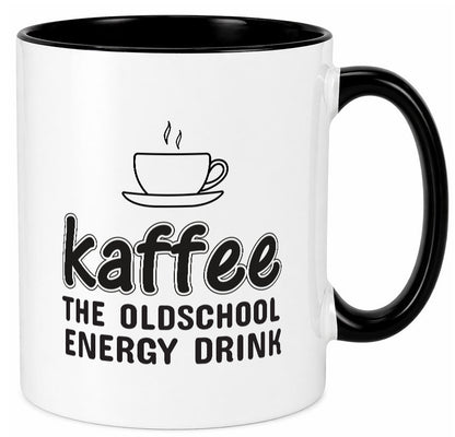 Oldschool Kaffee | Kaffeetrinker Tasse Statement lustiger Spruch Geschenk Humor