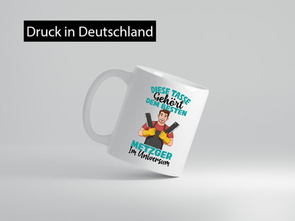 Im Universum: Metzger | Fleischer Metzgerei Geschenk Humor Geschenkidee