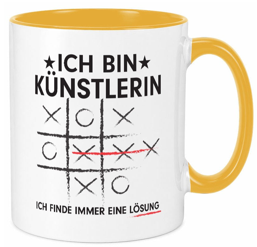 Löse Probleme: Künstlerin | Kunst lustig Humor Geschenkidee Geschenk Tasse