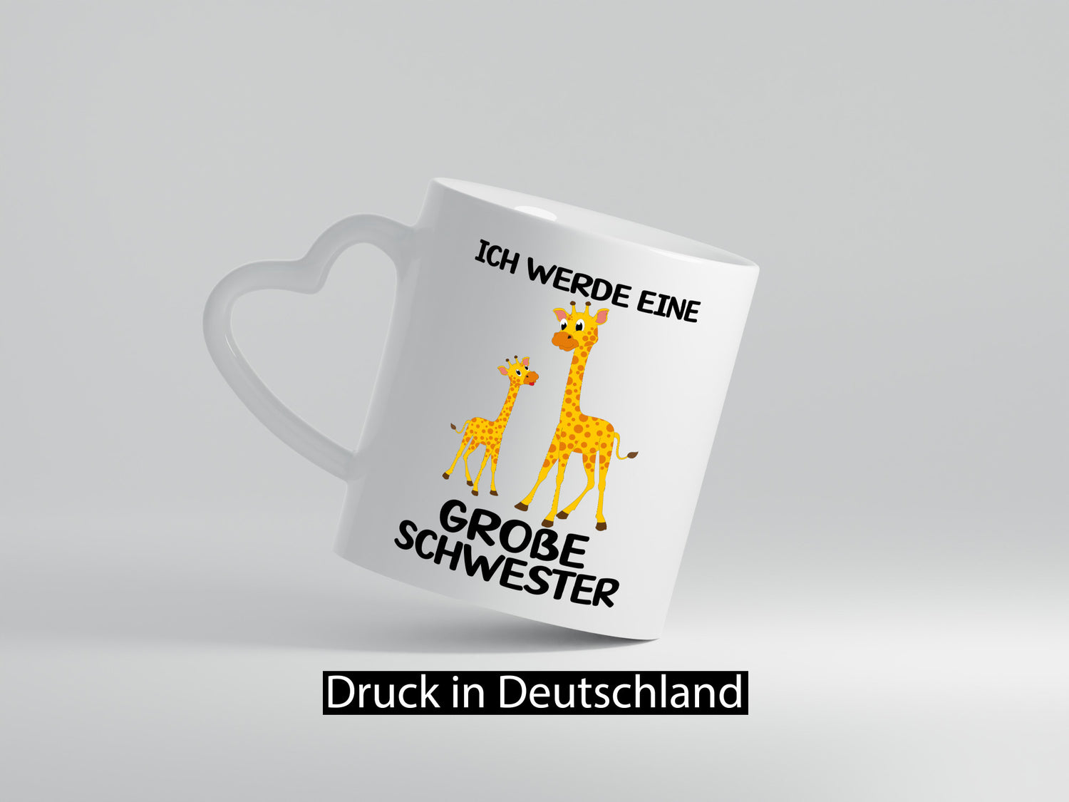 Ich werde eine große Schwester | Geschwister Giraffe Humor Geschenkidee Tasse