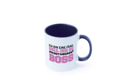 Ich bin der Boss Geschenk Humor Geschenkidee lustiger Spruch Tasse