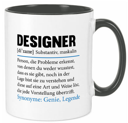 Designer Beruf | Gestalter Medien Schmuck Mode Geschenk Arbeit Kollegen Büro