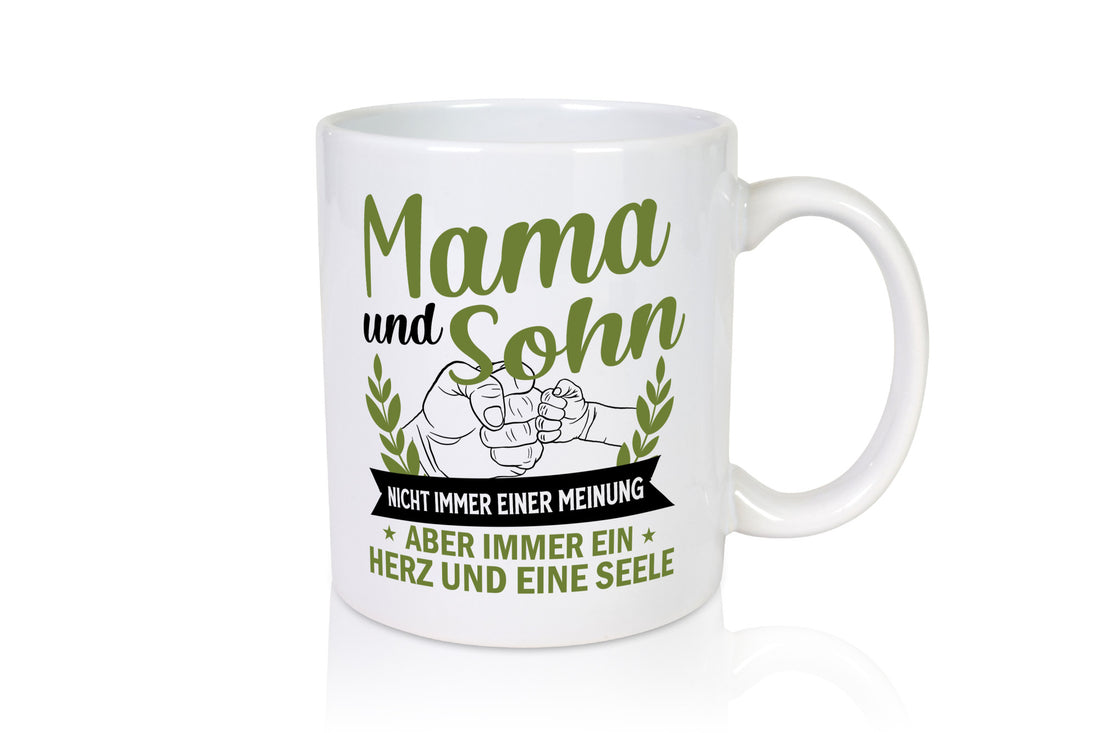 Mama und Sohn | Herz eine Seele Beste Mutter lustiger Spruch Geschenk Familie