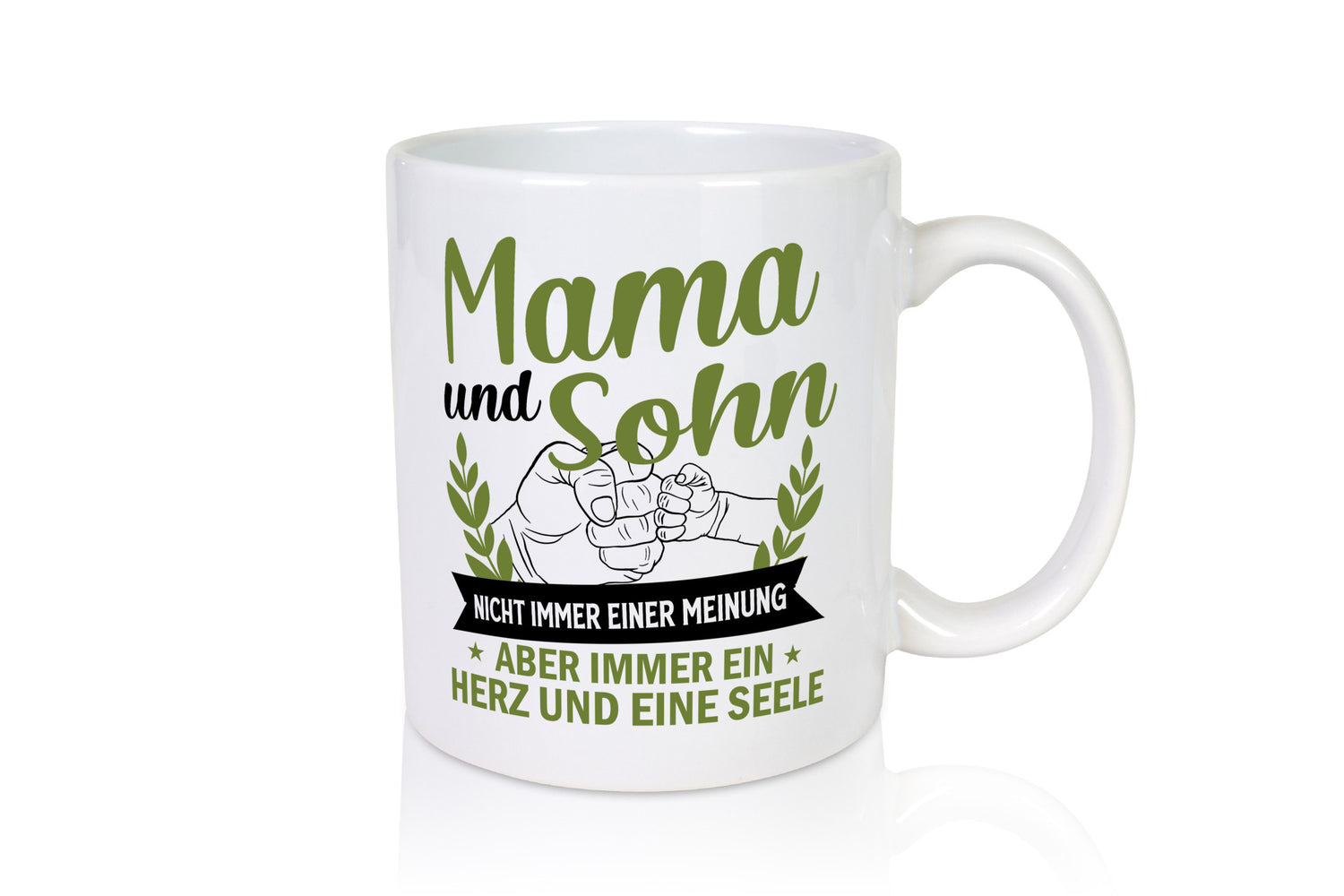 Mama und Sohn | Herz eine Seele Beste Mutter lustiger Spruch Geschenk Familie