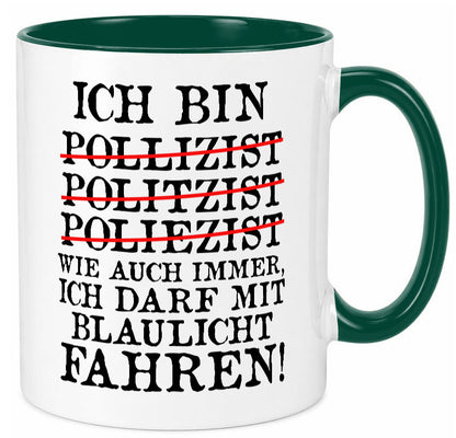 Ich bin Polizist | Blaulicht Polizei Beruf Streife lustig Arbeit Kollegen Büro